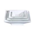 Yanco Lion King Bone White Square Footed Bowl, 12 Ounce -- 24 per case.