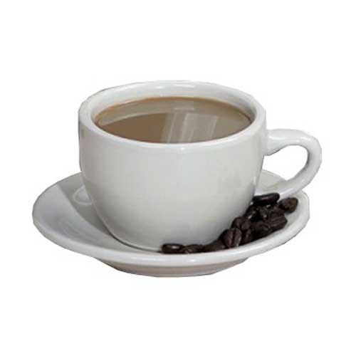 Yanco Normandy Ceramic American White Round Saucer, 5 1/2 inch Diameter -- 36 per case.