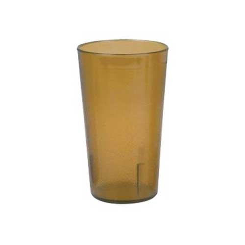 Yanco Plastic Amber Tumbler, 20 Ounce -- 72 per case.