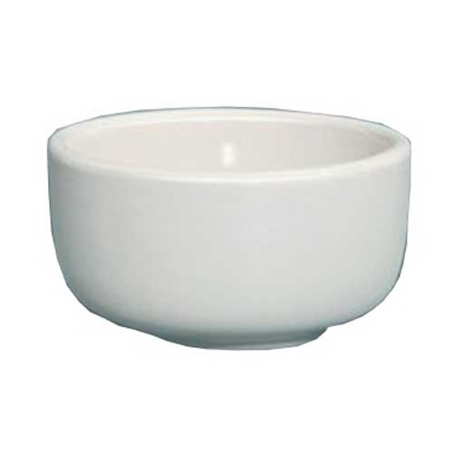 Yanco Recovery Ceramic American White Round Rolled Edge Jung Bowl, 13 1/2 Ounce -- 36 per case.