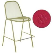 Emu Golf Antique Red Outdoor Indoor Stacking Barstool, 44 x 24 x 24.5 inch -- 2 per case.