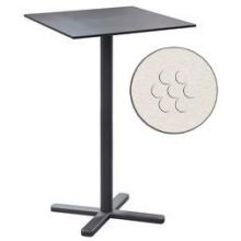 Emu Darwin Antique White Square Outdoor Indoor Tilt Top Nesting Bar Table, 41.5 x 28 inch.