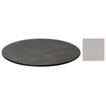 Emu Alf Round Metal Brushed Outdoor Indoor Table Top Only, 24 x 24 inch.