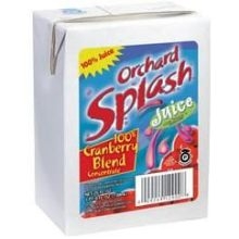 Orchard Splash 100 Percent Cranberry Juice, 25 Ounce -- 12 Case