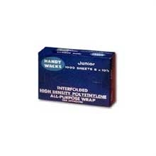 Handy Wacks High Density Polypropylene Interfolded All Purpose 15 x 10.75 inch Wrap, 1000 per pack -- 8 packs per case.