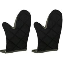 DuraServe Black Flame Resistant Pyrotex Oven Mitt, 13 inch -- 12 pairs per case.