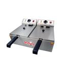 Skyfood Electric Countertop Split Pot Fryer, 24 x 26 3/8 x 11 inch