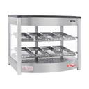 Skyfood Countertop Steam Line Food Warmer Display Case with Two Shelves, 25 5/8 x 20 7/8 x 21 7/8 inch