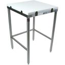 John Boos Polyethylene 1000 Top Stainless Steel Breaking Table, 40 x 24 x 2.75 inch.