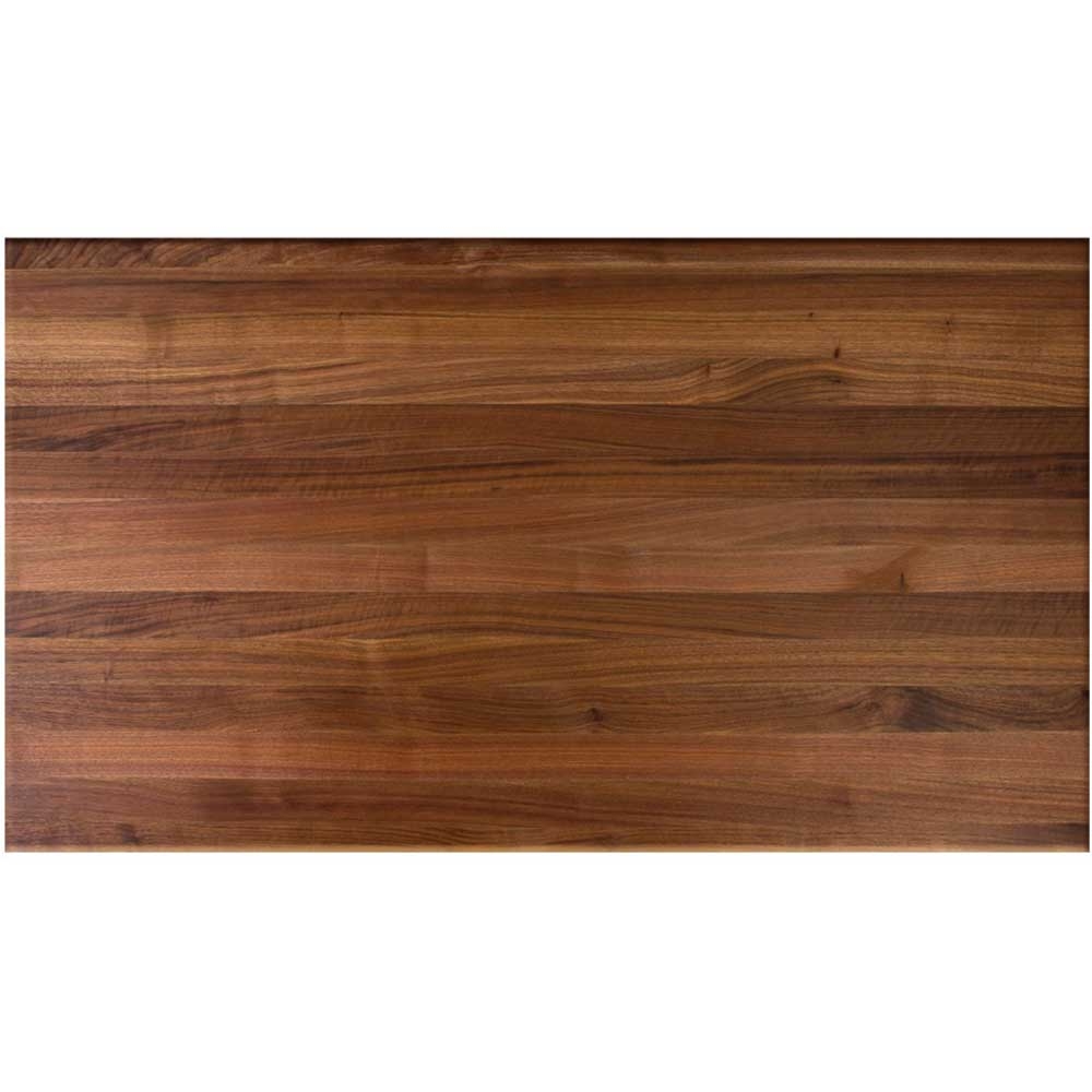 John Boos Tuff Var Finish Rectangular Walnut Butcher Block Top, 48 x 30 x 1 1/2 inch.