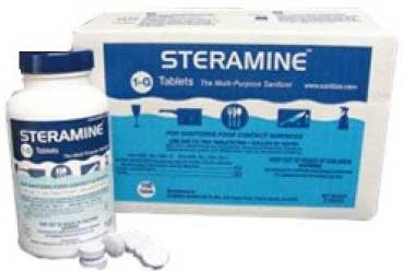 Steramine Sanitizer Tablet - 150 count per pack -- 6 packs per case