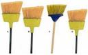ABCO Large Flagged Yellow Angle Broom with Plastic Cap Metal Handle -- 12 per case