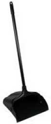 Rubbermaid Executive Series Black Lobby Pro Dustpan with Long Handle