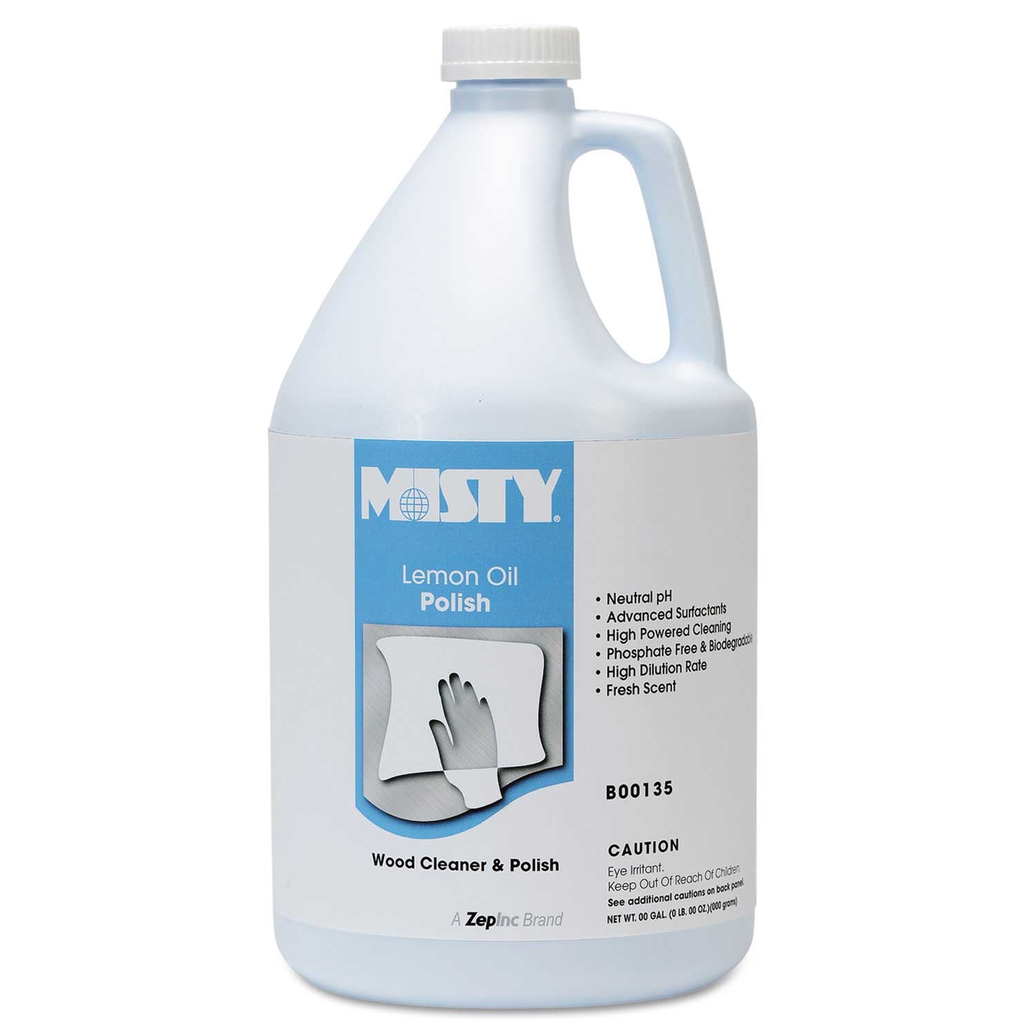 Misty Lemon Scent Lemon Oil Furniture Polish, 1 Gallon Bottle -- 4 per case