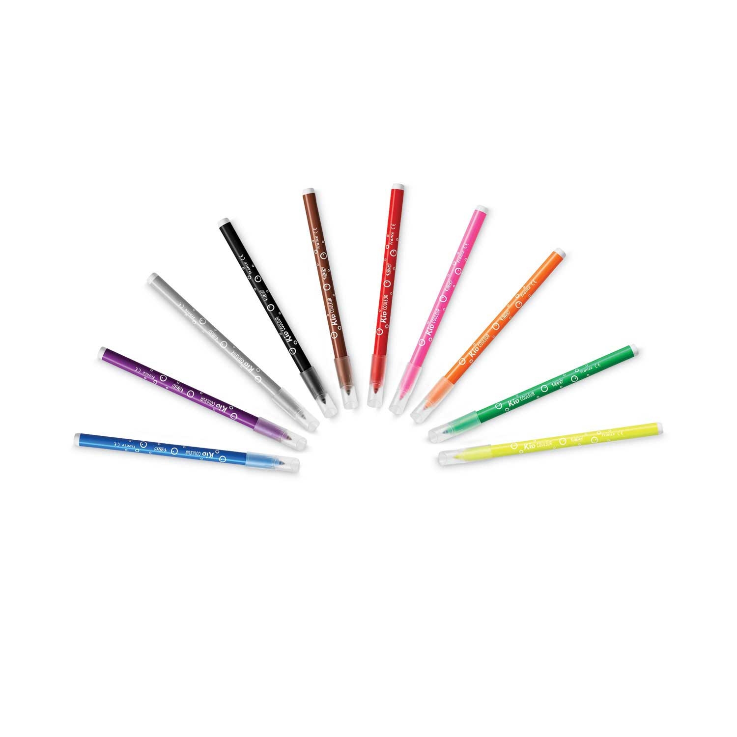 BIC Assorted Colors Kids Ultra Washable Medium Bullet Tip Marker - 10 per pack -- 1 pack