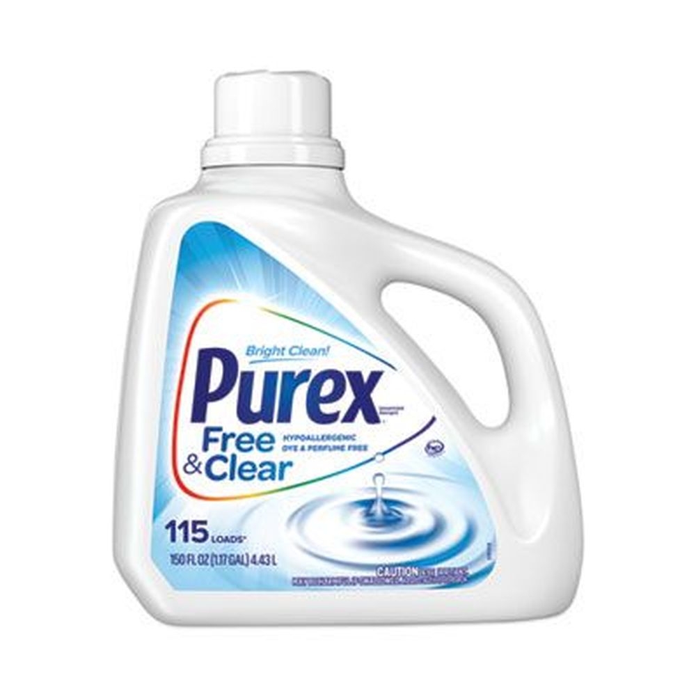 Purex Clear and Free Unscented Liquid Laundry Detergent, 150 Ounce Bottle