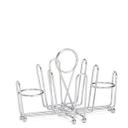 Tablecraft Chrome Plated Combination Condiment Rack, 8 x 5.5 x 5.625 inch -- 12 per case