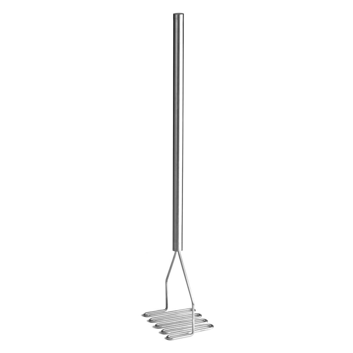 Tablecraft Stainless Steel Square Face Potato Masher, 7.125 x 5.25 x 32 inch