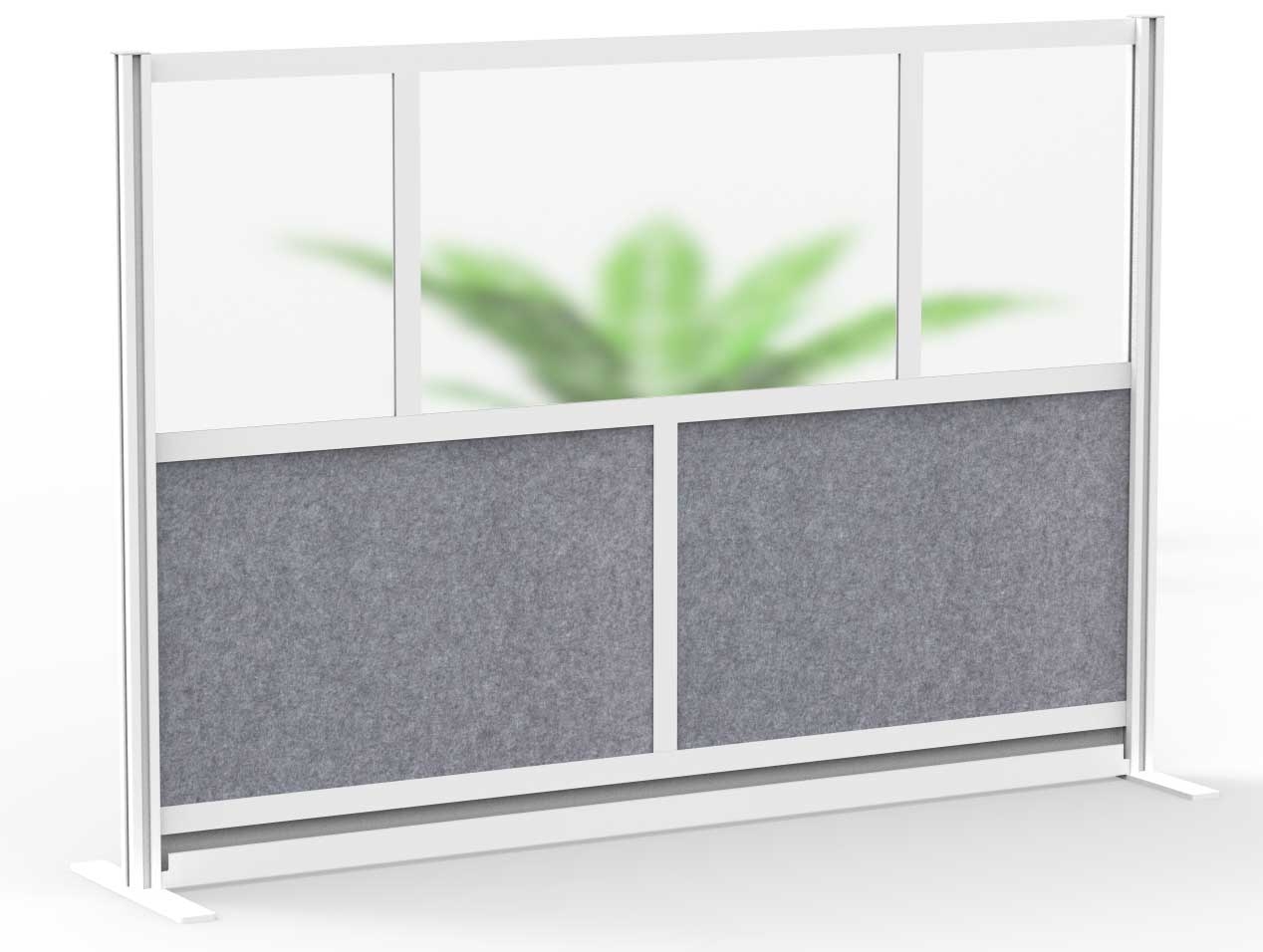 Luxor Modular Room Divider Wall System with 70 x 48 inch Starter Wall