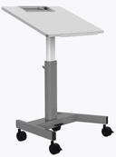 Luxor Black Pneumatic Adjustable Height Flip Top Student Desk/Nesting Desk, 27.5 x 21.5 x 29.25 to 43.5 inch Height